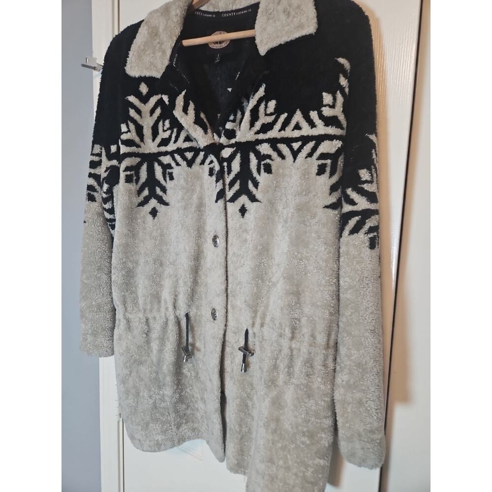 Vintage County Clothing Co. sherpa-style jacket, made in Canada Size Large Fall - Picture 3 of 10